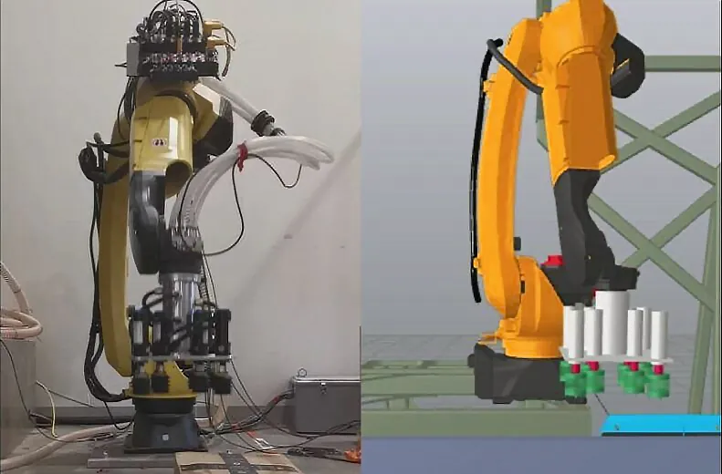Warehouse robotics digital twin simulation